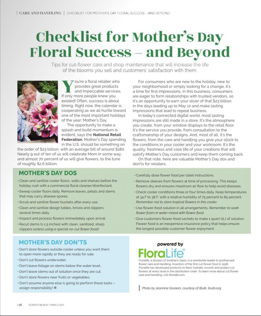 Mother's Day Success Secrets 2019 - FloraLife