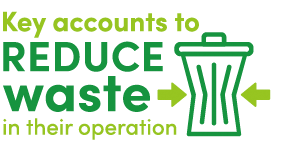 key accounts to reduce waste in their operation