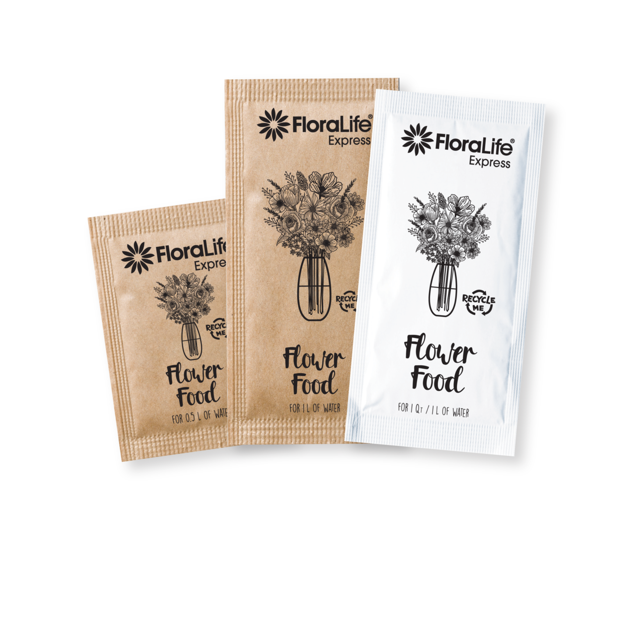 FloraLife Expresss Paper Packets_Global_2000x2000-01 FloraLife® Express Universal 300 Flower Food Recyclable Paper packets